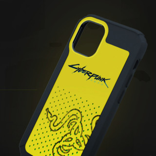 RAZER 雷蛇 冰铠赛博朋克2077限定款 iPhone 12 Pro Max 硅胶手机壳 黄黑色