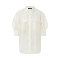 MO&Co. 摩安珂 女士五分袖衬衫 MBB2SHT015 米白色 S