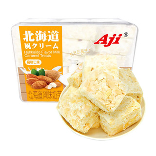 Aji 早餐蛋糕糕点 牛轧奶芙 扁桃仁味 240g/盒 网红迷你小饼干下午茶糕点办公室休闲零食