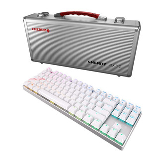 CHERRY 樱桃 MX8.2TKL 87键 2.4G蓝牙 多模机械键盘 白色 红轴 RGB