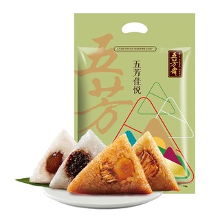 五芳斋 五芳佳悦4口味 1kg（猪肉粽4个+蛋黄猪肉粽2个+润香豆沙粽2个+香糯蜜枣粽2个）