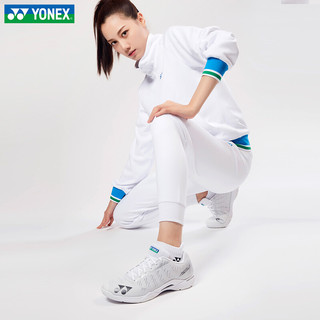 YONEX尤尼克斯羽毛球鞋超轻4代yy透气减震防滑耐磨SHBAZ超轻四代 SHBAZL 白色 女款 75周年 36