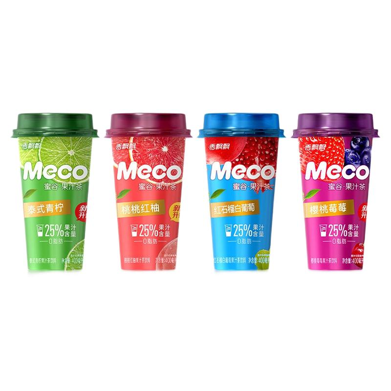 香飘飘 Meco蜜谷 果汁茶组合装 混合口味 400ml*6瓶