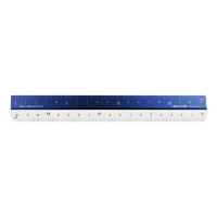 KOKUYO 国誉 都市印象系列 WSG-CLUH18DB PC铝制直尺 18cm 深蓝色 单把装