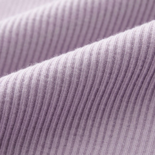 HSTYLE 韩都衣舍 H黑科技系列 女士圆领短袖T恤 LU9621 常规款 紫色 XS