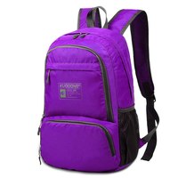 KUODONG 阔动 户外登山男女旅行双肩背包可折叠防水小容量 紫色