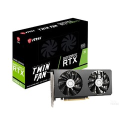 MSI 微星 GeForce RTX 3060 Ti TWIN FAN OC 8G LHR 锁算力版 电脑显卡