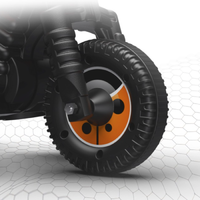 luddy 乐的 LD-8020 单驱甲壳虫智能摩托车 奥里橙