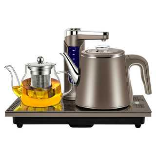 容声 全自动上水壶电热烧水茶台保温一体家用抽水电茶炉器泡茶专用  金色