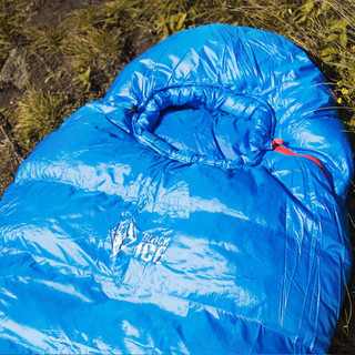 BLACK ICE黑冰 B系列超轻鸭绒睡袋户外轻便冬季野营睡袋木乃伊成人大人保暖睡袋 B1000M/蓝