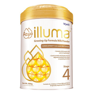 illuma 启赋 A2蛋白系列 儿童奶粉 港版 4段 900g*4罐