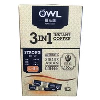 OWL 猫头鹰 咖啡速溶马来西亚进口特浓原味学生提神咖啡粉礼盒装