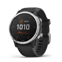 GARMIN 佳明 太阳能专业版手表户外运动智能GPS登山跑步腕表 fenix6S 耀银太阳能专业版