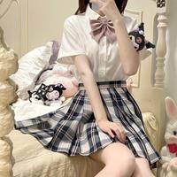 春日制服部 JK制服 山茶祭 黑粉格裙现货 42cm