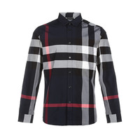 BURBERRY 博柏利 男士长袖衬衫 8018111 海军蓝 M