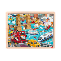 TOI 图益 经典木质故事拼图-城市交通 100片