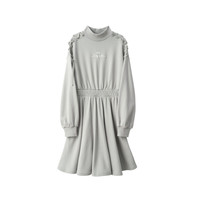 A21 女士中长款连衣裙 R413237005 中灰 L