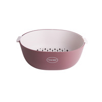 舍里 双层盆筛 32*25*11.5cm 深红色