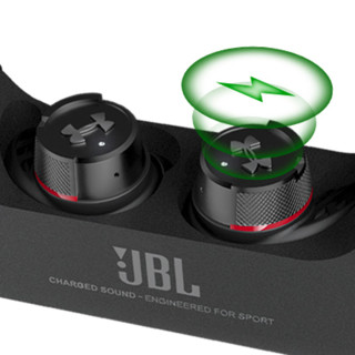 JBL 杰宝 UA FLASH 安德玛联名款 入耳式真无线蓝牙耳机 黑色