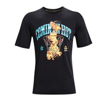 UNDER ARMOUR 安德玛 Curry 男子运动T恤 1362006-001 黑色 XXL