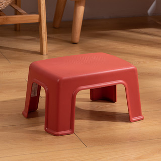 小凳子矮凳家用大人儿童结实耐用塑料板凳茶几客厅创意简约可叠放 中号高21cm