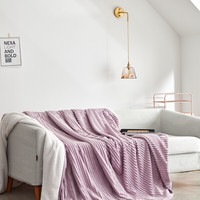 J.H.longess 布之美 魔法绒毛毯 豆沙 180*200cm