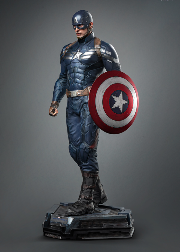 queenstudios美国队长14全身像手办