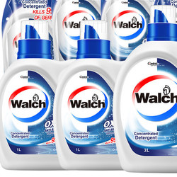 Walch 威露士 洗衣液la有氧洗9斤套装  3瓶+3袋组合装除菌除螨 组合装
