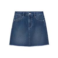 Semir 森马 女士短款半身裙 10-9321120092 牛仔中蓝 S