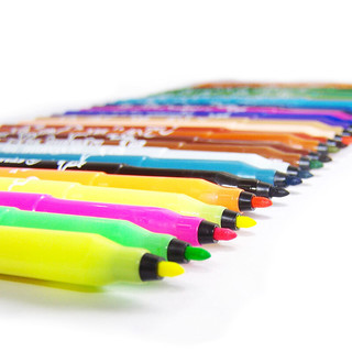 德国思笔乐（STABILO）可水洗水彩笔儿童绘画笔细头彩色笔缤纷乐378 18色（378-18）
