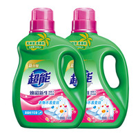 超能 双离子系列 焕彩新生洗衣液 1.5kg*2瓶 晨露栀子花香