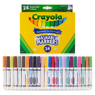 Crayola 绘儿乐 58-8827 粗头水彩笔 24色