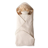 SIEMENS 西门子 YS-012 婴儿四层纱布抱被 棕白点 72*72cm