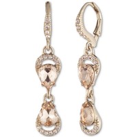 GIVENCHY 纪梵希 Crystal Pear-Shape Double Drop Earrings