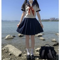 啦啦酱 JK制服 陽石学圜 关西襟水手服上衣 米黄色