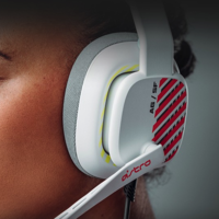 logitech 罗技 A10 升级款 耳罩式头戴式有线耳机 机甲白 3.5mm