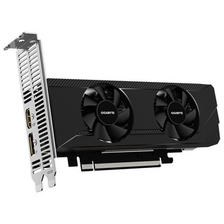 GIGABYTE 技嘉 AMD Radeon™ RX 6400 D6 Low Profile 显卡 4GB 黑色