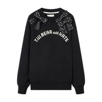 TEENIE WEENIE 女士圆领卫衣 TTMA218C29N39-00 黑色 M
