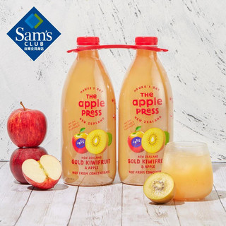 山姆 Apple Press猕猴桃苹果混合饮品1.5L*2 果汁饮料