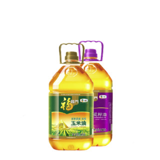 福临门 京东JOY联名款 食用油礼盒装 3.09L*2瓶（葵花籽油+玉米油）