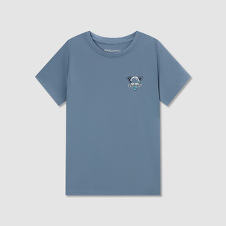 Discovery速干T恤短袖2022夏季男半袖透气运动休闲健身上衣跑步T M 法式海军蓝