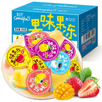 Comefun 刻凡 果味果冻组合装 4口味 500g(芒果味+草莓味+菠萝味+酸奶味)