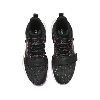 XTEP 特步 男子篮球鞋 880319120036 黑紫 40