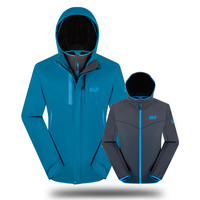 狼爪三合一夹克情侣 套软壳内胆 秋冬防风防水保暖5012481\/5012471 5012471男威尼斯蓝1077 男装M码175/96A