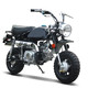 MINI 小公猴子50cc摩托车迷你小街车汽油复古小弯梁踏板助力代步摩托车 黑色 10寸铝轮
