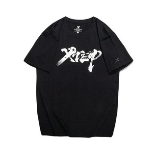 XTEP 特步 男子运动T恤 879229010081 黑白色 XL