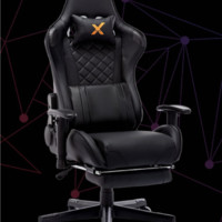 X Rocker 艾克斯洛克 X星耀系列 黑暗骑士 人体工学电脑椅 尼龙脚带脚托款