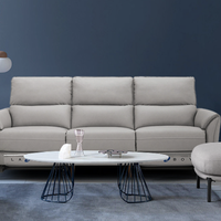  乐至宝 LAZBOY  GN.611 现代皮艺沙发 三人位两位电动 礁岩灰
