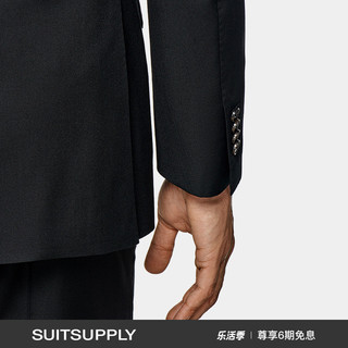 SUITSUPPLY Napoli S110支 羊毛男士西装套装 黑色