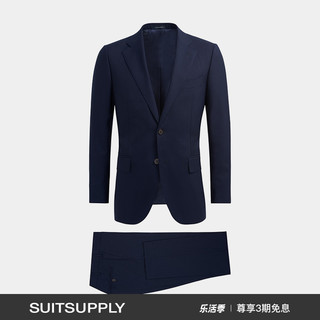 SUITSUPPLY Lazio 热带羊毛商务休闲男士西装套装 藏青色